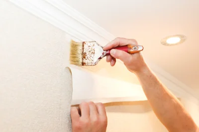 Pose de papier peint à Champigny — revêtements muraux et toiles de verre